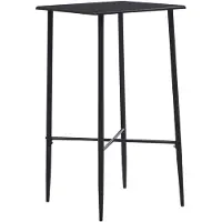 vidaXL Bartafel 60x60x111 cm MDF zwart