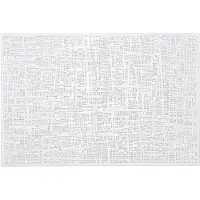 Zeller 8x Rechthoekige Onderleggers/placemats Voor Borden Wit 30 X 45 Cm - Placemats