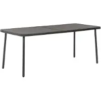 vidaXL Tuintafel 180x83x72 cm staal donkergrijs