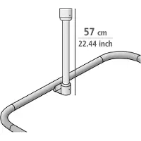 Wenko Douchegordijnstang voor telescopische douchestang
