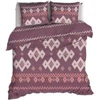 Romanette Dekbedovertrek Belmonte Oudrose Katoen-240 x 200 / 220 cm | Lits-Jumeaux