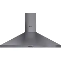 Wiggo WE-E943R(GB) - Wandschouw Afzuigkap - 90cm - Grijs