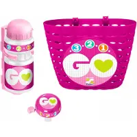 Big Buy Cooking Fun Set - Basket + Can + Pink Bell - Skids Control