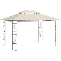 vidaXL Prieel 160 g/m² 4x3x2,7 m crèmekleurig