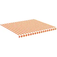vidaXL Vervangingsdoek voor luifel 4x3,5 m geel en oranje