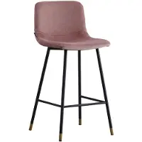 Bronx Velvet barkruk Mikky roze 65-78 cm