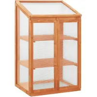 vidaXL Broeikas 60x45x100 cm vurenhout