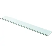 vidaXL Schappen 2 st 100x12 cm glas transparant