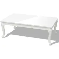 vidaXL Salontafel 115x65x42 cm hoogglans wit