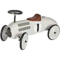 Goki Loopauto - Wit - 73,5x35x40cm - Metaal en Kunststof - 1+