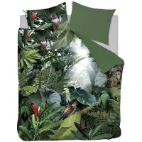 Snoozing - Snoozing Tropical Birds flanel dekbedovertrek