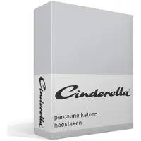 Cinderella - Weekend - Hoeslaken - Geschikt voor Boxspring - 100% Katoen - 90x200 cm- Tot 25 cm matrashoogte - Lichtgrijs