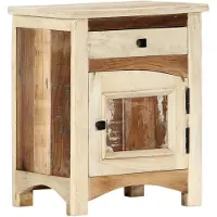 vidaXL Nachtkastje 40x30x50 cm massief gerecycled hout