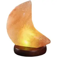 Moses Lamp Zoutkristal Junior 9 X 9 X 13 Cm Hout Oranje/bruin
