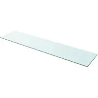 vidaXL Wandschap transparant 110x25 cm glas