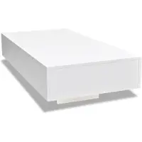 vidaXL Salontafel hoogglans wit