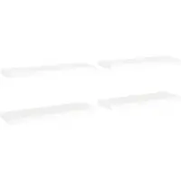 vidaXL Wandschappen zwevend 4 st 80x23,5x3,8 cm MDF wit