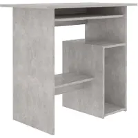 vidaXL Bureau 80x45x74 cm bewerkt hout betongrijs