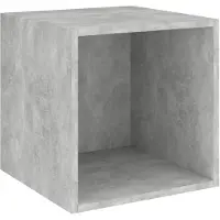 vidaXL Wandkast 37x37x37 cm spaanplaat betongrijs