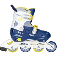 Nijdam Inline Skates Nijdam Boys Verstelbaar Navy Seal Marine Yellow