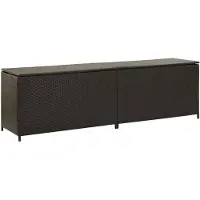 vidaXL Tuinbox 200x50x60 cm poly rattan bruin