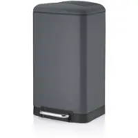 kela Davino Afvalemmer, RVS, Donker Grijs, 30 L