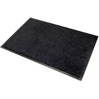 Wicotex Deurmat-schoonloopmat Washclean 40x60cm zwart met rand