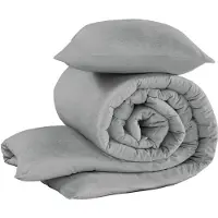 De Witte Lietaer Dekbedovertrek Tarbot Natural Grey Flanel-140 x 200 / 220 cm | 1-Persoons