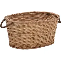 vidaXL Houtmand met handvatten 56x40x28 cm natuurlijk wilgenhout