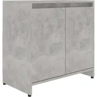 vidaXL Badkamerkast 60x33x61 cm bewerkt hout betongrijs