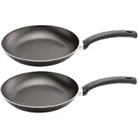 COSY&TRENDY Set Van 2x Stuks Aluminium Koekenpan/hapjespan Met Anti-aanbak Laag 24 Cm - Koekenpannen