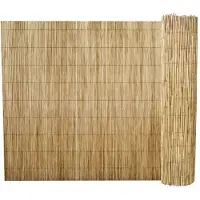 vidaXL Tuinscherm 500x100 cm riet