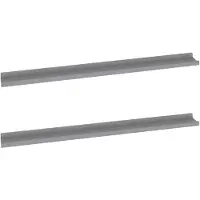 vidaXL Wandschappen 2 st 100x9x3 cm grijs