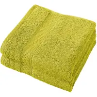 De Witte Lietaer Handdoek De Witte Lietaer Stephanie Warm Olive (50 x 100 cm) (set van 2)