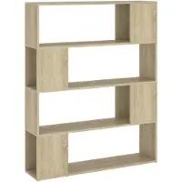 vidaXL Boekenkast/kamerscherm 100x24x124 cm sonoma eikenkleurig