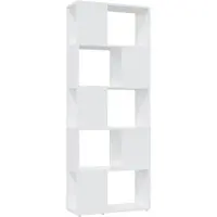 vidaXL Boekenkast/kamerscherm 60x24x155 cm bewerkt hout wit