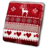 Unique living Winter fleece plaid