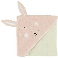 Trixie badcape Mrs. Rabbit 75x75cm roze unisex