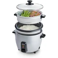Moa Rijstkoker met Stomer 1,5 liter - RVS - RC18S