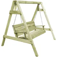 vidaXL Schommelbank 205x150x157 cm geïmpregneerd grenenhout