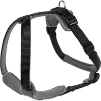 Hunter - Harness Neoprene - Hondentuig Bauchumfang 42-53 cm - Halsumfang 39 cm, zwart/grijs