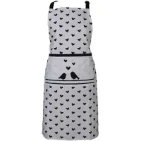 Clayre & Eef Witte Schort 70*85 cm LBS41