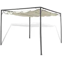 vidaXL tuinpaviljoen met intrekbaar dak