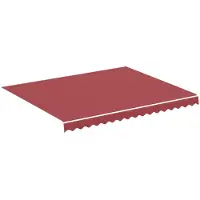 vidaXL Vervangingsdoek voor luifel 300x250 cm polyester bordeauxrood