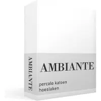Ambiante Katoen - Hoeslaken - 90x200 - Wit