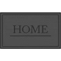 MD-ENTREE Rubbermat Omega Home Zwart 75 X 45 Cm