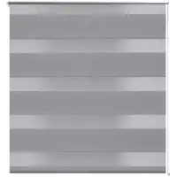 vidaXL Duo rolgordijn 100 x 175 cm grijs online kopen