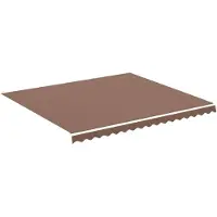 vidaXL Vervangingsdoek voor luifel 380x345 cm polyester bruin