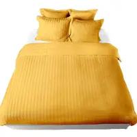 De Witte Lietaer Dekbedovertrek Zygo Ochre Satijn-200 x 200 / 220 cm | 2-Persoons