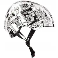 Marvel Kinderfietshelm Jongens Comics Fietshelm Kinderen 52-56 cm Wit
